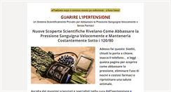 Desktop Screenshot of cura-ipertensione.info